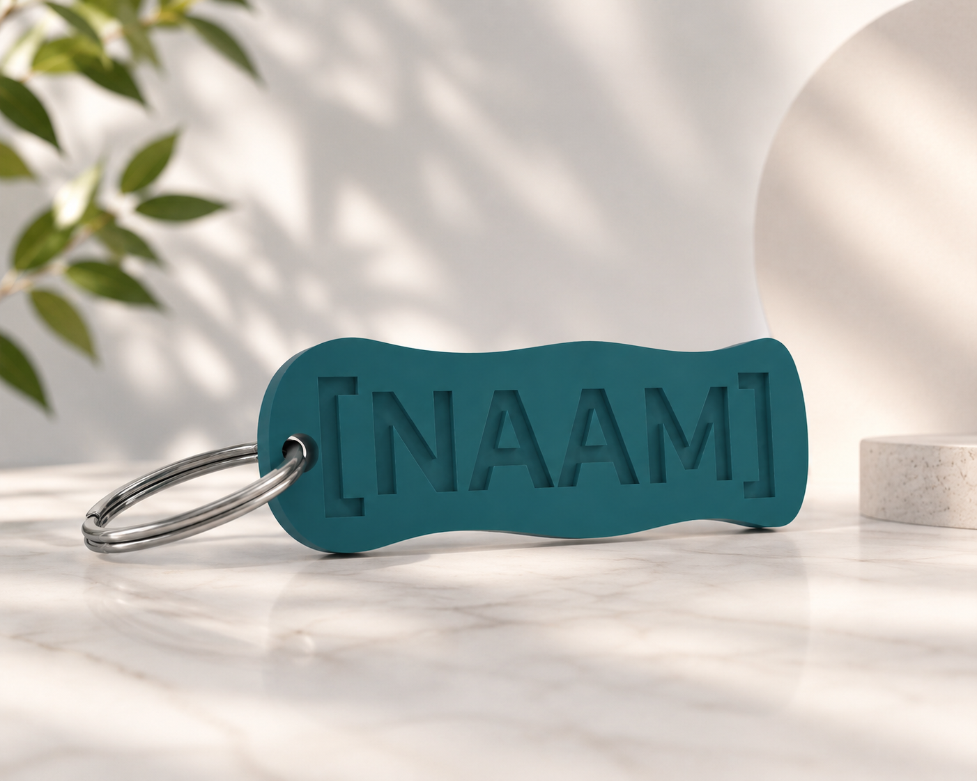 Sleutelhanger met naam naar keuze